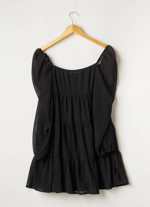 Robe courte manches longues manches longues noir PRETTY LITTLE THING femme