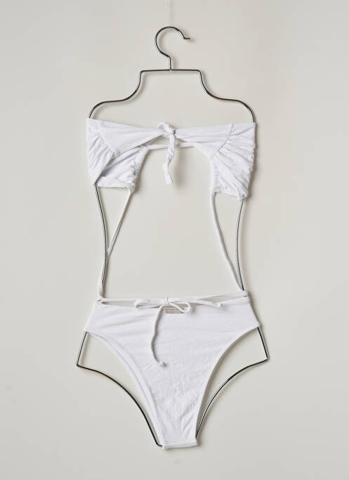 Maillot de bain 1 pièce stretch blanc BUMBUM femme