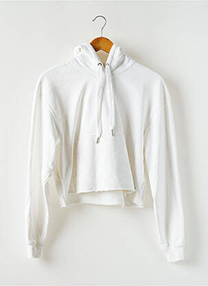 Sweat-shirt à capuche blanc CALVIN KLEIN pour femme