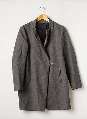 Manteau long gris ZARA pour femme