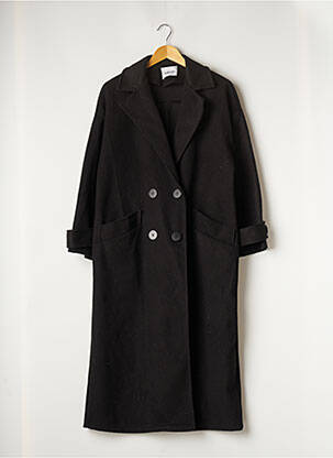 Manteau long noir ADILYNN pour femme