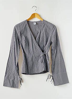 Top manches longues bleu KITU femme