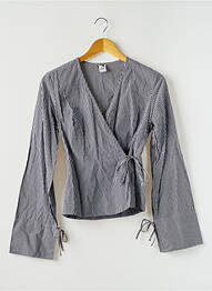 Top manches longues bleu KITU femme
