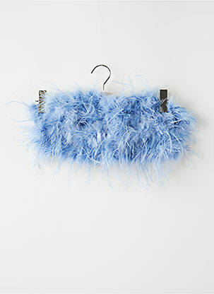 Top coupe cintrée sans manche bleu NASTY GAL femme