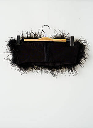 Top coupe cintrée sans manche noir NASTY GAL femme