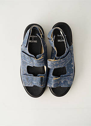 Sandales/Nu pieds bleu BOBBIES pour femme