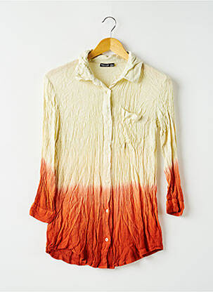 Chemisier coupe cintrée manches longues orange NASTY GAL femme