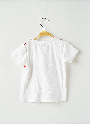 T-shirt coupe cintrée manches courtes blanc CATIMINI fille