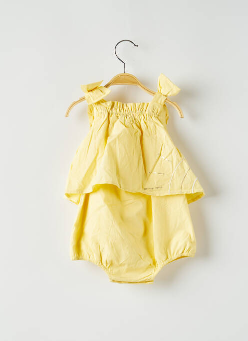 Barboteuse jaune LILI GAUFRETTE pour fille