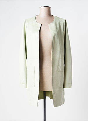 Veste casual col rond vert VERO MODA femme