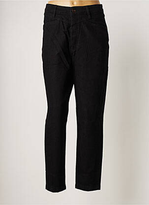 Jeans coupe droite taille haute taille haute noir REIKO femme
