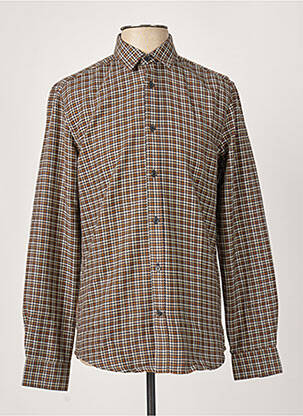 Chemise manches longues marron ONLY&SONS pour homme