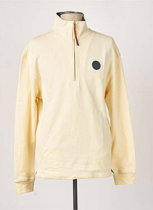 Sweat-shirt beige SCOTCH & SODA pour homme