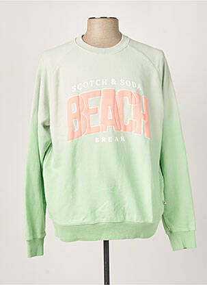 Sweat-shirt vert SCOTCH & SODA pour homme