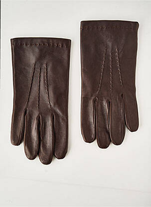 Gants marron GLOVE STORY pour homme