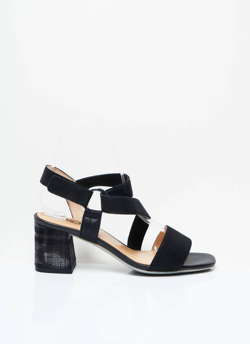 Sandales/Nu pieds noir FUGITIVE BY FRANCESCO ROSSI pour femme