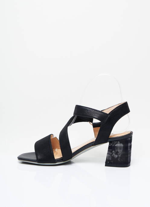 Sandales/Nu pieds noir FUGITIVE BY FRANCESCO ROSSI pour femme