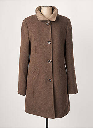 Manteau long marron BARONIA pour femme