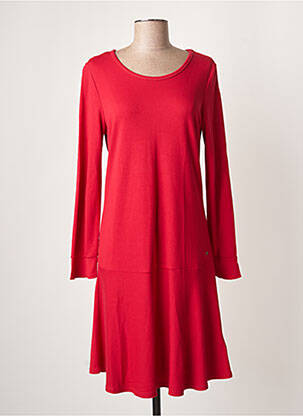 Robe mi-longue rouge SANDWICH pour femme