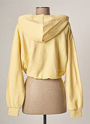 Sweat-shirt à capuche jaune JJXX pour femme seconde vue