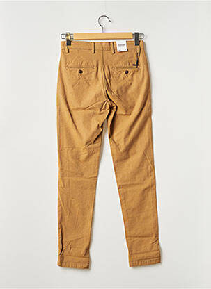 Pantalon chino tissage chiné taille normale marron JACK & JONES homme