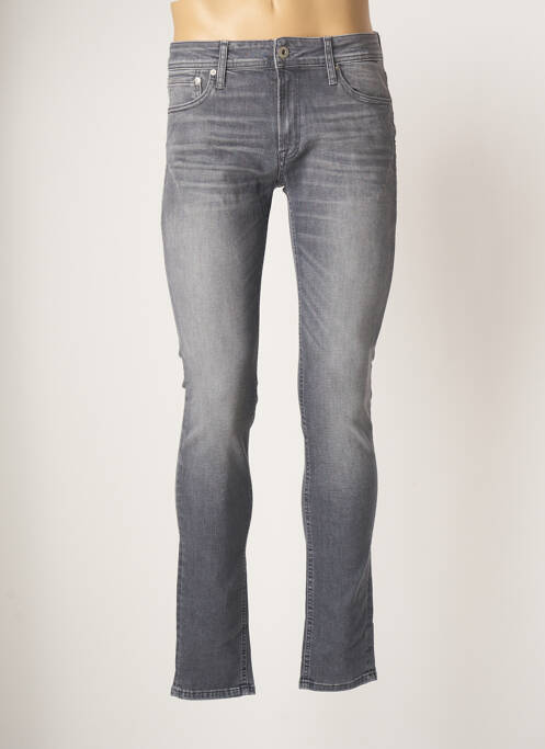 Jeans skinny gris JACK & JONES pour homme