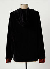 Sweat-shirt à capuche noir BY MD pour femme seconde vue