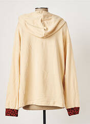 Sweat-shirt à capuche beige BY MD pour femme seconde vue