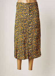Jupe longue tissage crêpe jaune MAISON HOTEL femme