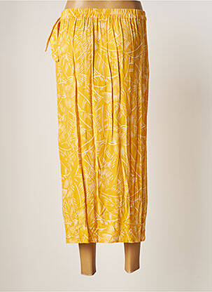 Jupe longue taille haute jaune DES PETITS HAUTS femme