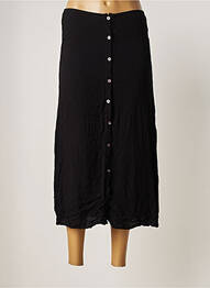Jupe longue tissage crêpe noir MAISON HOTEL femme