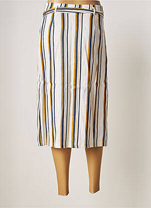 Jupe mi-longue taille à pinces beige LA PETITE FRANCAISE femme