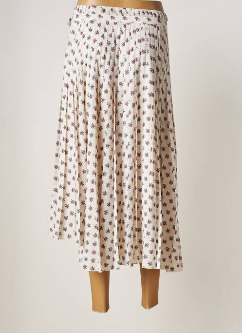 Jupe mi-longue beige IDANO pour femme