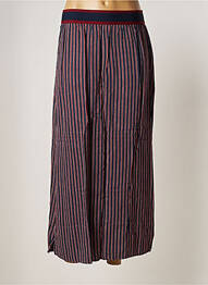 Jupe longue tissage crêpe bleu ACOTÉ femme