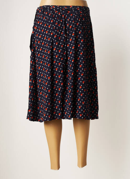 Jupe mi-longue bleu MARIE-SIXTINE pour femme