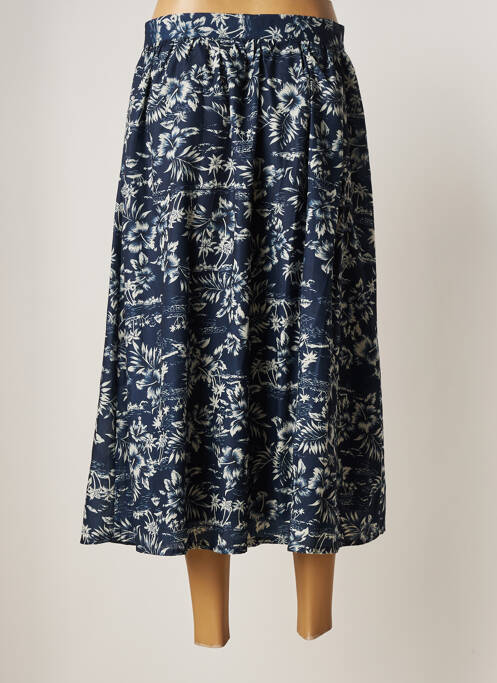 Jupe mi-longue bleu THE KORNER pour femme