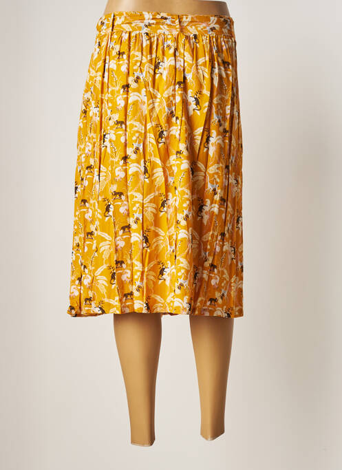 Jupe mi-longue jaune MARIE-SIXTINE pour femme