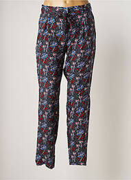 Pantalon chino tissage popeline taille normale bleu MARIE-SIXTINE femme