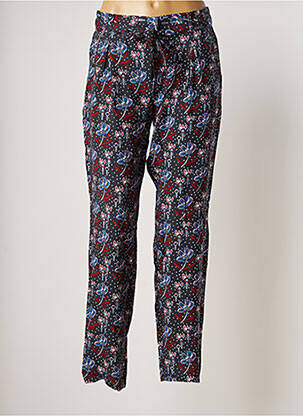 Pantalon chino tissage popeline taille normale bleu MARIE-SIXTINE femme