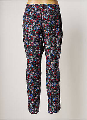 Pantalon chino tissage popeline taille normale bleu MARIE-SIXTINE femme