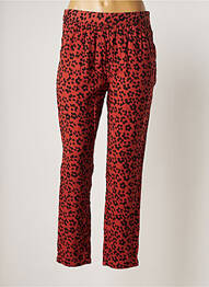 Pantalon droit taille normale taille normale marron LEON & HARPER femme