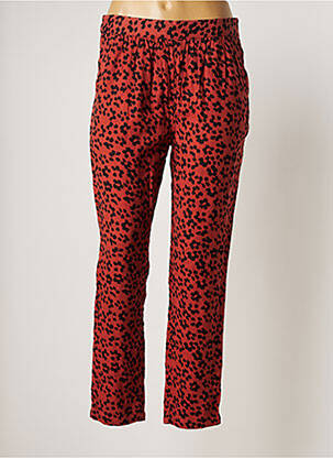 Pantalon droit taille normale taille normale marron LEON & HARPER femme