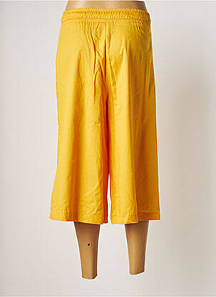 Pantacourt taille élastique taille normale jaune LA PETITE FRANCAISE femme