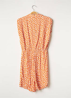 Combishort tissage crêpe manches courtes orange Y.A.S femme