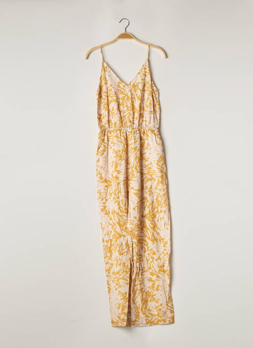 Combi-pantalon poches fines bretelles jaune SUNCOO femme