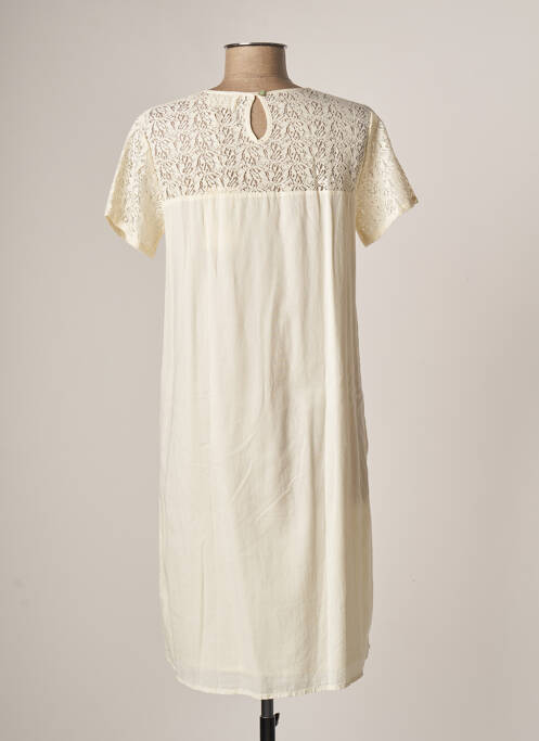 Robe mi-longue beige MAISON HOTEL pour femme