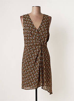 Robe courte coupe fluide sans manche noir SEE U SOON femme