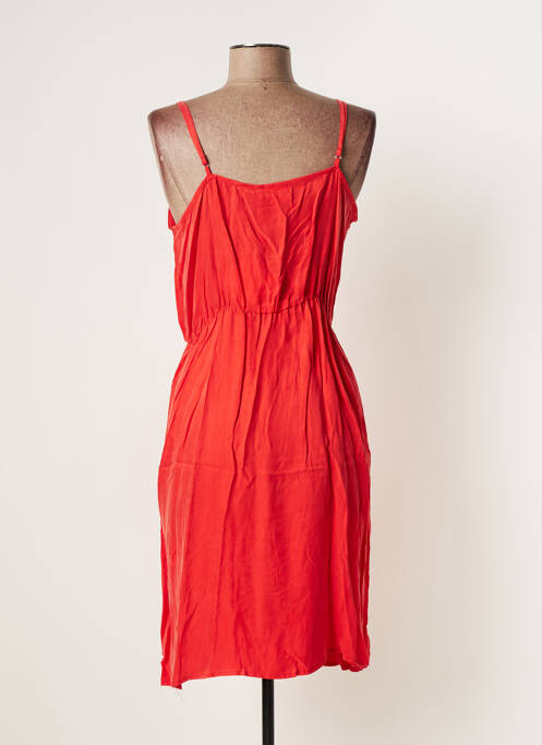 Robe mi-longue rouge MARIE-SIXTINE pour femme