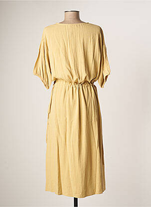 Robe mi-longue manches courtes manches courtes beige THE KORNER femme