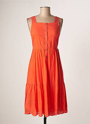 Robe mi-longue sans manche sans manche orange THE KORNER femme
